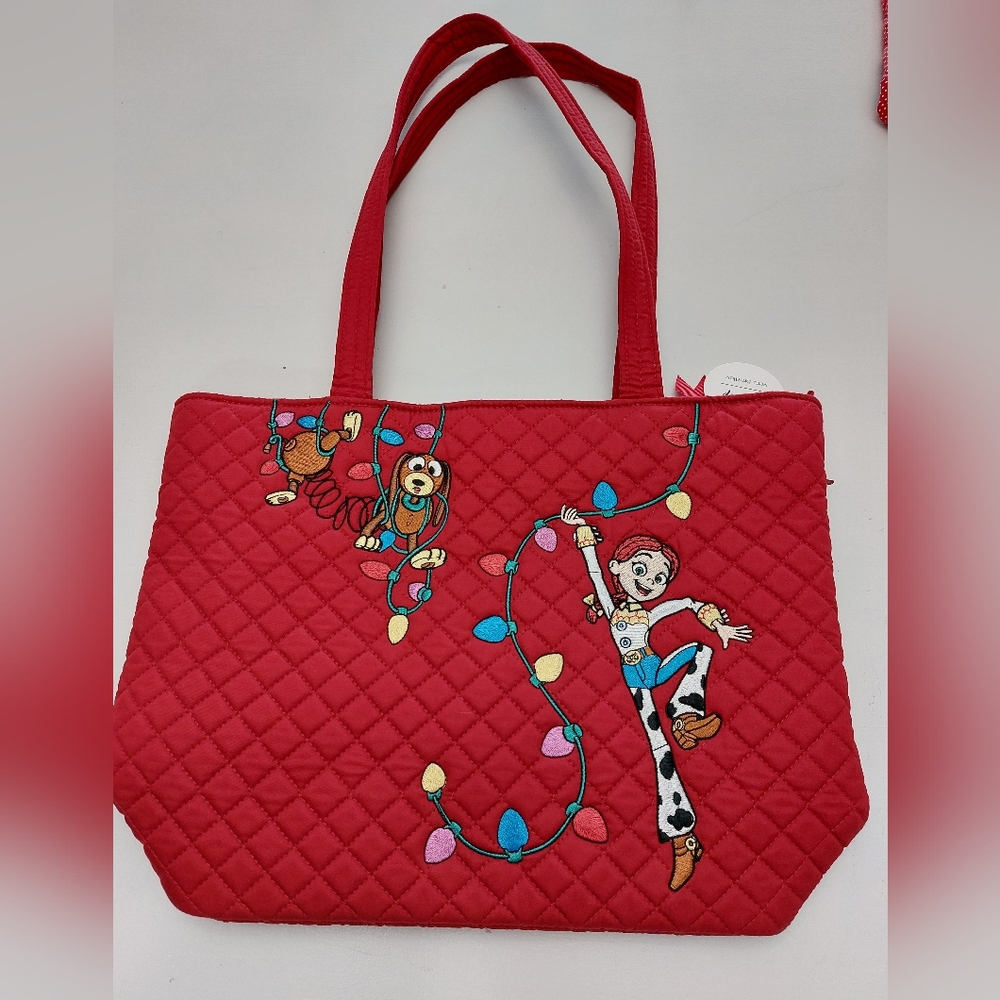 Vera Bradley Disney Toy Story Festive Christmas Lights Small Vera Tote NWT